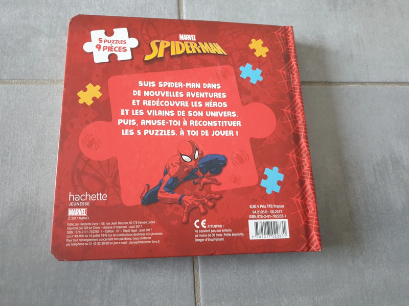 Livre puzzle spiderman - Hachette