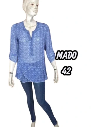 Mado et les autres Taille 42 Superbe blouse manches 3/4 bleue femme chemise, brand: MADO, condition: Very good, size: XL / 42 / 14, €4.90, €5.85 includes Buyer Protection Pro