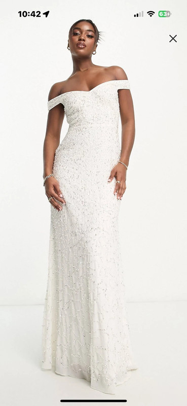 ASOS wedding dress Vinted