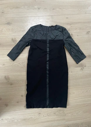 Jurkje. Zwart. Oroblu. Met namaakleer. Stretch. Maat S, marca: OROBLU, estado: Muy bueno, tamaño: S / 36 / 8, 7,50 €, 8,58 € Protección al comprador incluida