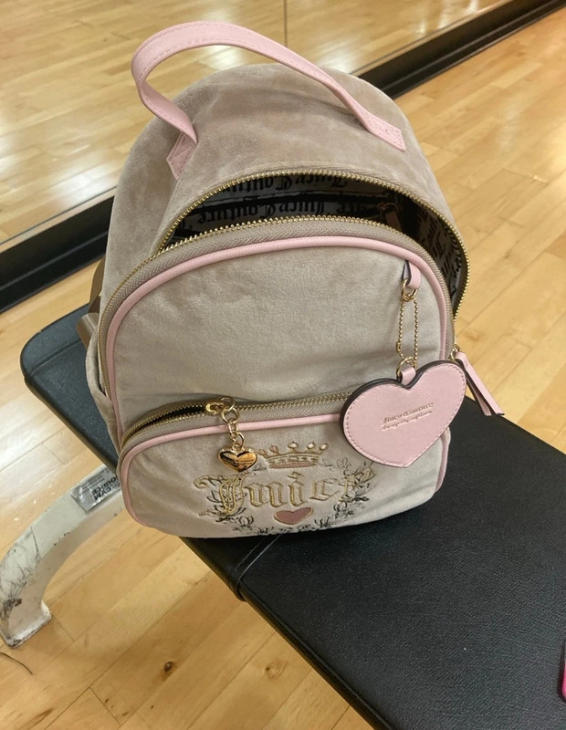 Juicy couture Velour Backpack Shoulder Bag 1