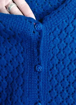 Cardigan vintage handmade blu elettrico traforato crochet, marque: Handmade, état: Très bon état, taille: Taille unique, 45,00 €, 47,95 € Protection acheteurs incluse