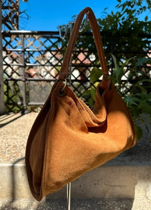 🤎 Sac à l’Épaule en Daim Camel – Double Bandoulière Amovible – Made in Italy 🇮🇹, brand: The Genuine Leather, condition: Very good, €42.00, €44.80 includes Buyer Protection Pro