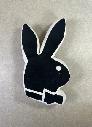 Coussin vintage Playboy logo bunny noir & blanc – Années 2000 – 53x27 cm, marque: Playboy, état: Très bon état, taille: Autre, 32,00 €, 34,30 € Protection acheteurs incluse