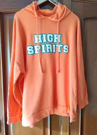High Spirits Orange Hoodie | Sudadera Naranja High Spirits, merk: High Spirits, staat: Heel goed, maat: XL / 42 / 14, € 7,00, € 8,05 inclusief Kopersbescherming