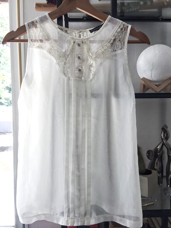 Blouse blanche transparente hotsell