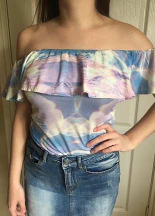 Delousion offshoulder top, marca: Delousion, estado: Muy bueno, tamaño: XS / 34 / 6, 9,95 €, 11,15 € Protección al comprador incluida