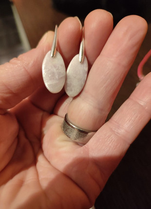 Boucles d'oreilles lepidolite , état: Neuf sans étiquette, 10,00 €, 11,20 € Protection acheteurs incluse