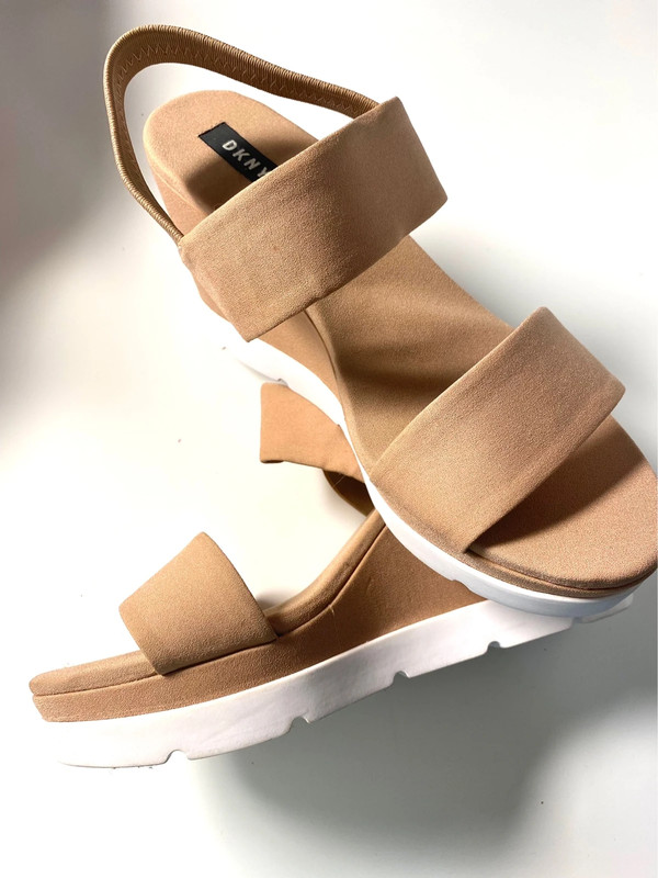 Womens DKNY Cati-Sling Back Wedge Heel Sandals 3