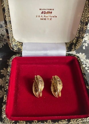 Boucles d'oreilles clips vintage Orena Paris dorées, marque: Vintage Boutique, état: Très bon état, 12,00 €, 13,30 € Protection acheteurs (Pro) incluse