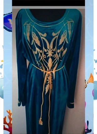 Vestido color aguazul marroquí kaftan, marque: Marrakech, état: Neuf sans étiquette, taille: Taille unique, 20,00 €, 21,70 € Protection acheteurs incluse
