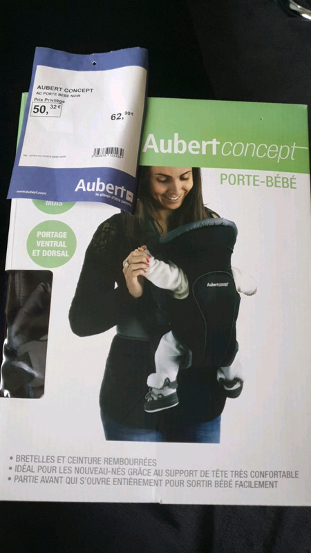 Echarpe de portage pour bébé et nouveau né : Aubert