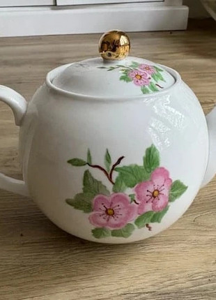 théière en porcelaine à fleurs / décor fait main / années 80, marque: Vintage, état: Très bon état, 12,00 €, 13,30 € Protection acheteurs incluse