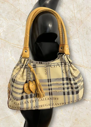 Sac à main Gallantry à carreaux beiges style grande maison anglaise – Années 2000, marke: Gallantry, zustand: Gut, 21,00 €, 22,75 € inklusive Vinted-Käuferschutz