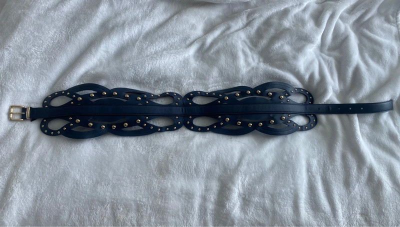 Navy Blue Extra Wide Belt 5