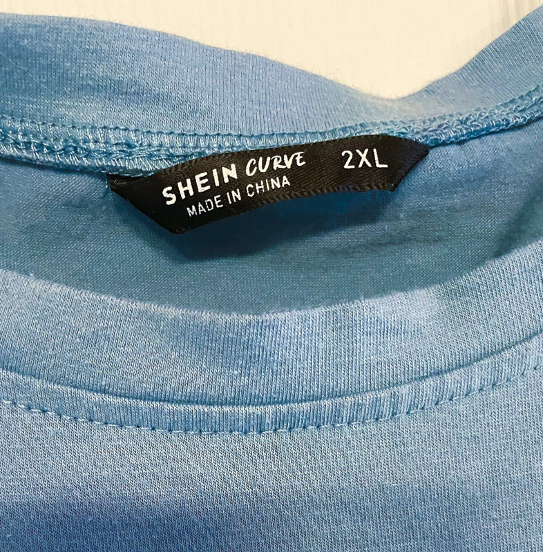 SHEIN Curve Graphic Blue Maui Hawaii Womens T-Shirt Size 2XL Short Sleeve Shirt 3