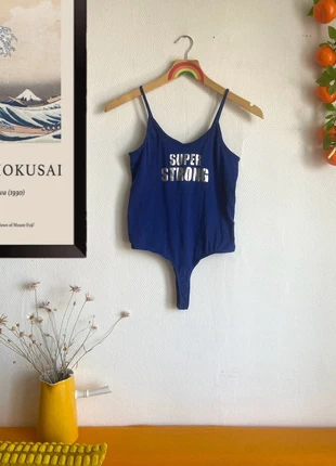 Body rétro pop Super Strong electric Blue T. M, marca: Vintage Boutique, estado: Bueno, tamaño: M / 38 / 10, 5,00 €, 5,95 € Protección al comprador Pro incluida