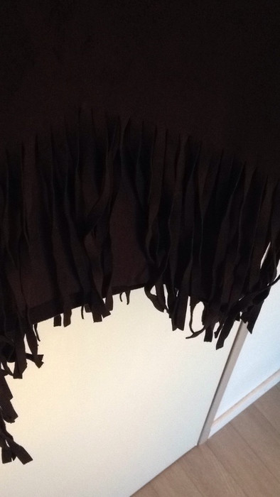 Robes Zara noire en daim 3