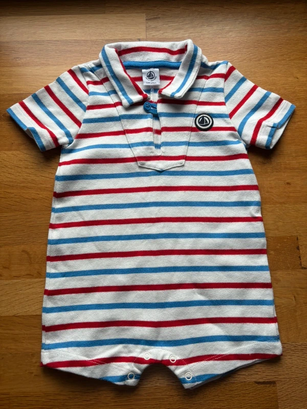Belle barboteuse petit bateau 6 mois garçon neuve