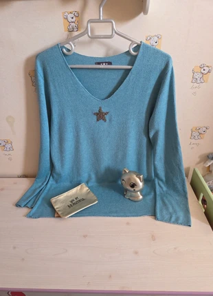 Pull col v doux turquoise taille 38 marque Etoile, marque: Etoile, état: Bon état, taille: M / 38 / 10, 6,00 €, 7,00 € Protection acheteurs incluse