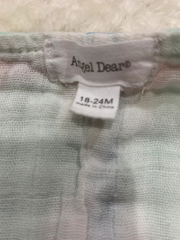 Angel Dear Beach Plaid Shortie Romper Size 18-24M 5