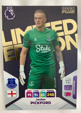 Jordan Pickford limited edition Panini plus Adrenalyn XL Premier League, merk: Panini, staat: Nieuw zonder prijskaartje, € 5,00, € 5,95 inclusief Kopersbescherming