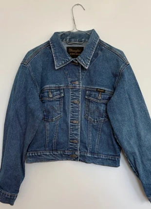 Vintage Wrangler Jeansjacke – cropped, Größe S, marke: Wrangler, zustand: Gut, größe: S / 36 / 8, 25,00 €, 26,95 € inklusive Vinted-Käuferschutz