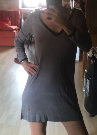 Robe pull soie et spandex grise et bleu nuit Kookaï, marke: KOOKAÏ, zustand: Neu, größe: M / 38 / 10, 7,00 €, 8,05 € inklusive Vinted-Käuferschutz