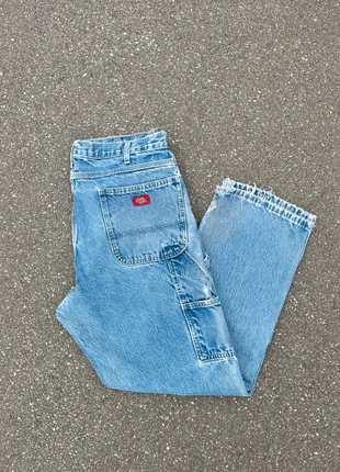 Pantalon dickies single knee workwear baggy bleu vintage - Taille 36x30, merk: Dickies, staat: Heel goed, maat: W36 | FR 46, € 25,00, € 26,95 inclusief Kopersbescherming Pro