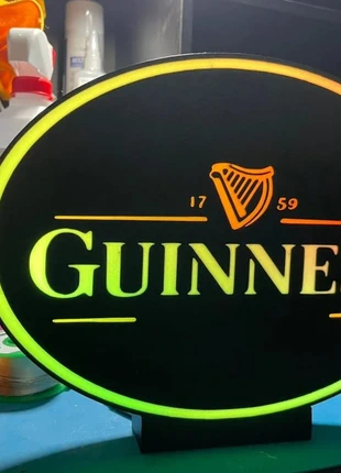 Lampe LED Guinness – Déco Bar & Ambiance Pub, condition: Very good, €39.90, €42.60 includes Buyer Protection