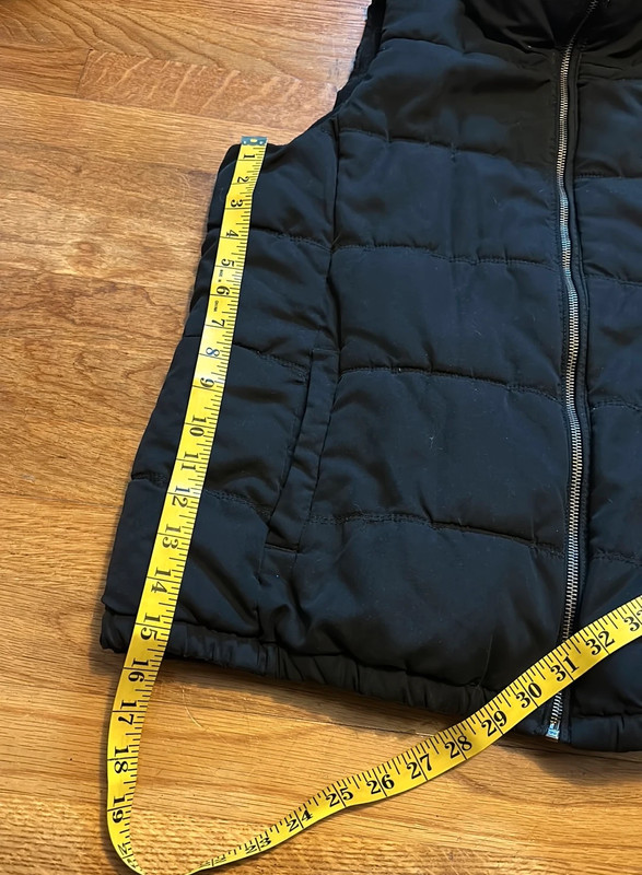 Old Navy Black Full Zip Puffer Vest Size Large 5