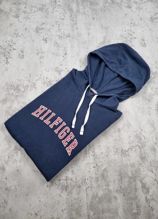 Sweat à capuche Tommy Hilfiger bleu marine – Taille XL Femme (mesures en photos), marke: Tommy Hilfiger, zustand: Sehr gut, größe: XL / 42 / 14, 20,00 €, 21,70 € beinhaltet Vinted-Käuferschutz Pro