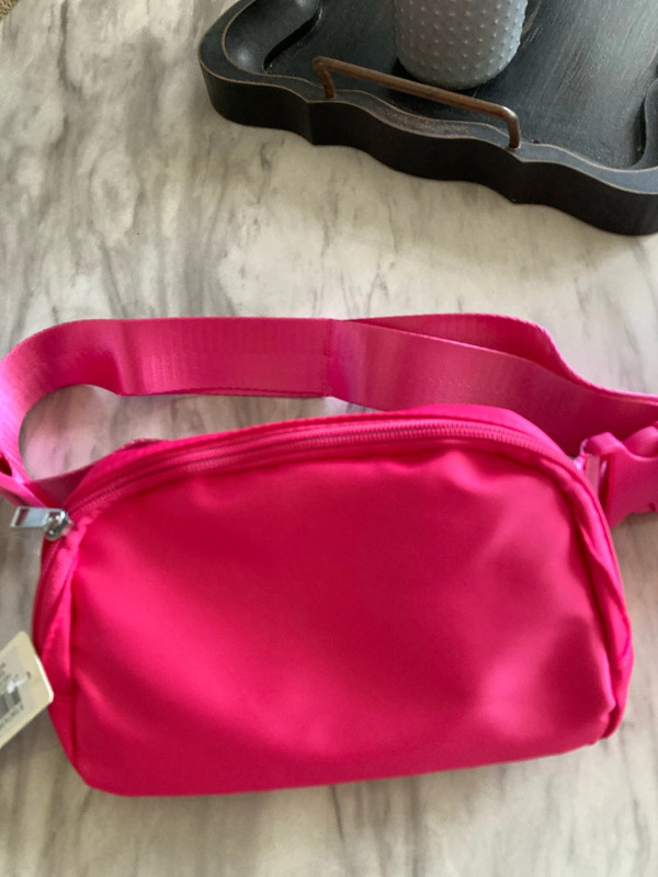 Hot pink belt bag 1
