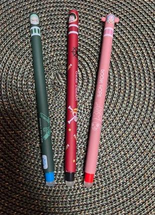 Lot de 3 stylos effaçables One Piece, marque: OnePiece, état: Neuf sans étiquette, 11,00 €, 12,25 € Protection acheteurs incluse