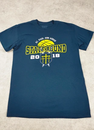 Tee-shirt pro US vintage University Basket 2018 | Gildan - Bleu marine | S Femme, marke: Gildan, zustand: Sehr gut, größe: S / 36 / 8, 10,00 €, 11,20 € inklusive Vinted-Käuferschutz