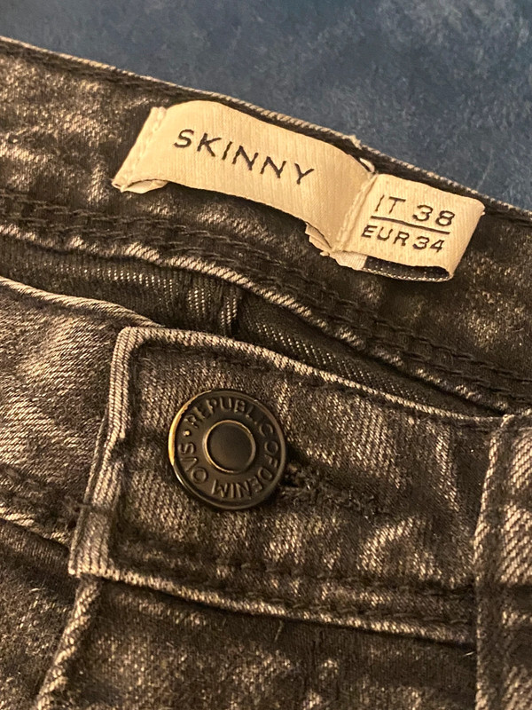 Jeans skinny grigio scuro OVS taglia 38 2