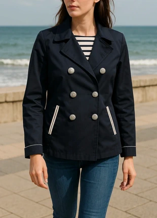 M30/ 🧥 Veste caban marine Mademoiselle Saint James T38 – chic marin bleu marine ivoire, merk: Saint James, staat: Heel goed, maat: M / 38 / 10, € 49,90, € 53,10 inclusief Kopersbescherming