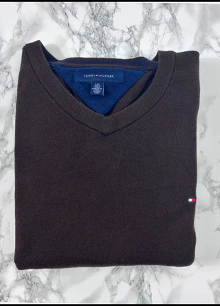 Pull Tommy Hilfiger Marron / Col V / Logo brodé / Taille L Homme, marque: Tommy Hilfiger, état: Très bon état, taille: L, 23,00 €, 24,85 € Protection acheteurs incluse