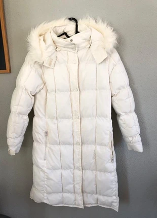 Chaquetón blanco con capucha de plumas , marque: Vintage, état: Très bon état, taille: S / 36 / 8, 16,00 €, 17,50 € Protection acheteurs incluse