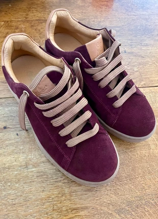 Baskets Coco & Abricot daim bordeaux & beige, marca: Coco & Abricot, estado: Nuevo sin etiquetas, tamaño: 37, 76,00 €, 80,50 € Protección al comprador incluida