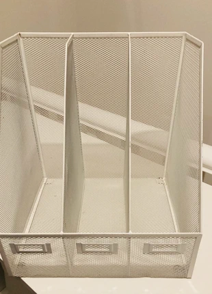 White mesh desk top file organiser, condition: Very good, £7.00, £8.05 includes Buyer Protection