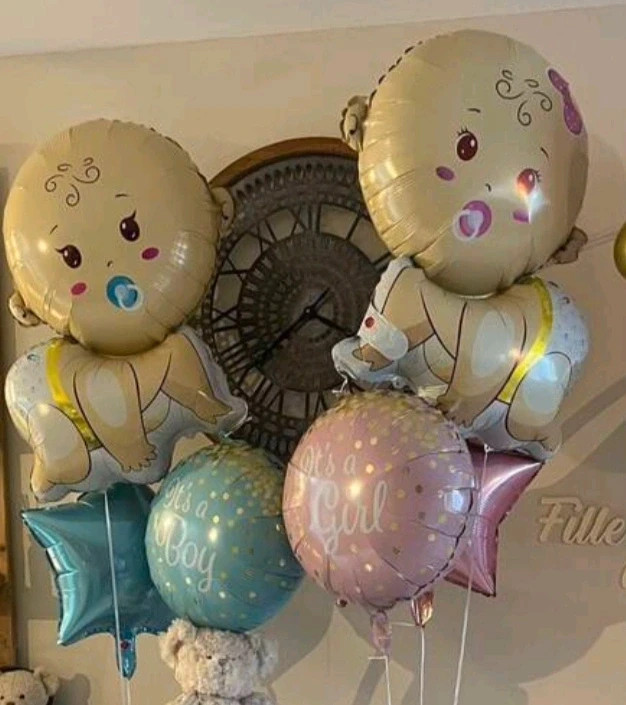 Lot de ballon et accessoires pour décoration baby shower 5