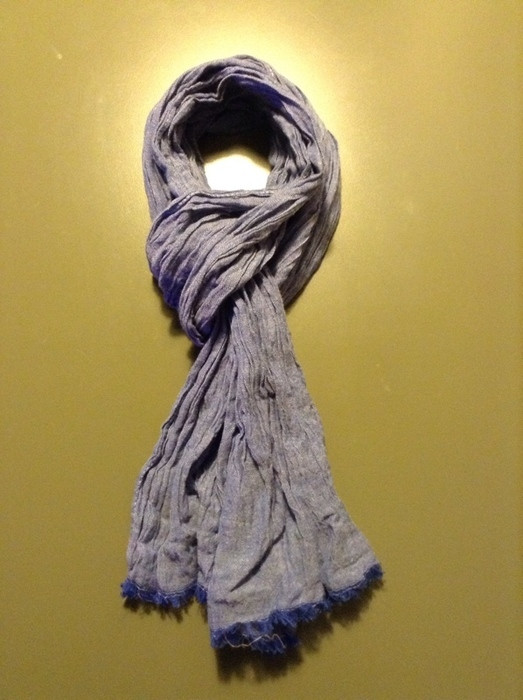 Foulard écharpe bleu zara