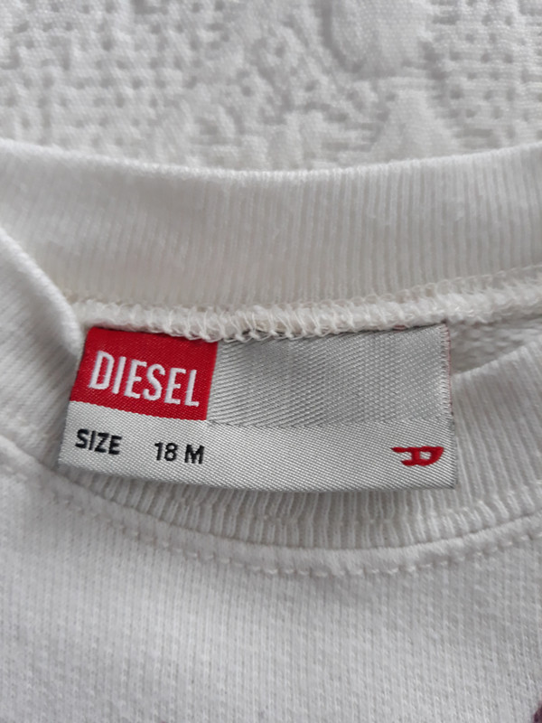 Sweatshirt blanc Diesel, taille 18 mois 3