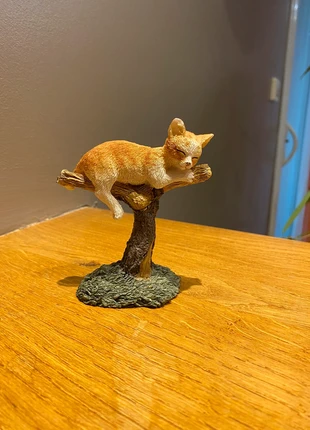figurine chat roux sur arbre, condition: Very good, size: One size, €2.50, €3.33 includes Buyer Protection