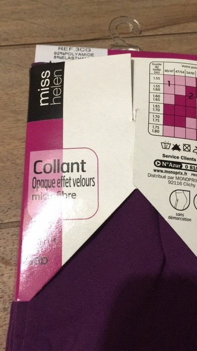 collant violet neuf 2