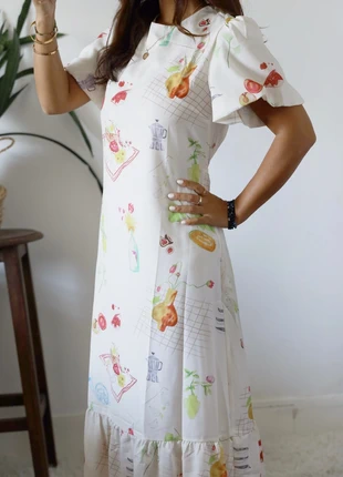 🌼 Robe maxi fluide à imprimés champêtres taille XS, marke: Boutique Parisienne, zustand: Sehr gut, größe: XS / 34 / 6, 39,00 €, 41,65 € inklusive Vinted-Käuferschutz