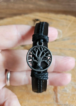 Leren armband met levensboom, staat: Nieuw zonder prijskaartje, € 2,00, € 2,80 inclusief Kopersbescherming
