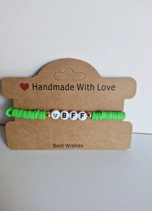 Green best friends bracelet handmade gifts presents, brand: Anna Craft Creations, condition: New with tags, £1.99, £2.79 includes Buyer Protection