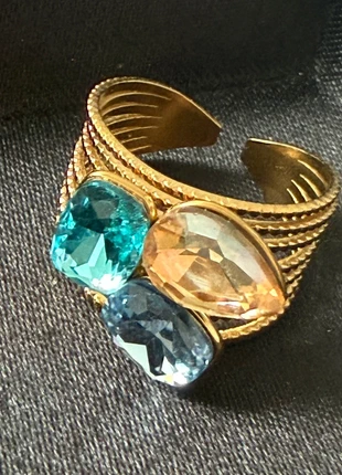 Bague trilogie cristaux Swarovski, marca: Carlidana, estado: Muy bueno, tamaño: Ajustable, 12,00 €, 13,30 € Protección al comprador incluida